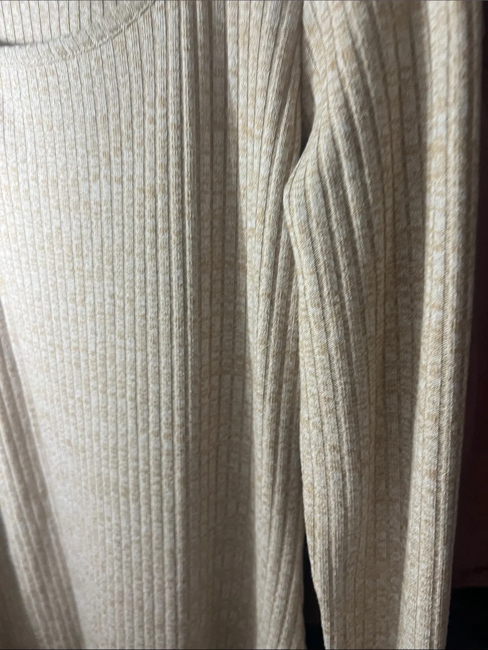 Old Navy Beige Ribbed Scoop Neck Tank